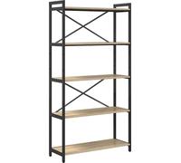 vidaXL Bibliothèque Chêne Sonoma 80 x 30 x 153 cm Matériau dérivé du bois