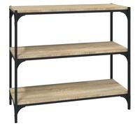 vidaXL Bibliothèque Chêne Sonoma 80x33x70,5 cm Bois composite et acier