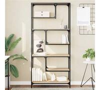 vidaXL Bibliothèque chêne sonoma 81x36x176 cm bois d'ingénierie Marron G