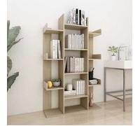 vidaXL Bibliothèque Chêne Sonoma en bois d'ingénierie 86×25,5×140 cm, moderne