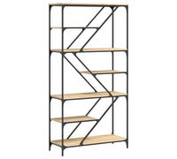 vidaXL Bibliothèque Chêne Sonoma 91x36x176 cm Bois composite et acier