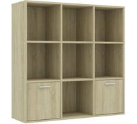 vidaXL Bibliothèque Chêne Sonoma 98x30x98 cm Aggloméré