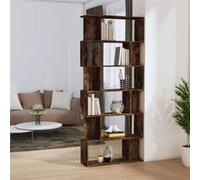 Bibliothèque/Cloison Chêne fumé 80x24x192 cm Bois d'ingénierie816059