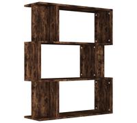 Vidaxl Bibliothèque/Cloison Chêne Fumé 80x24x96 Cm Bois D'ingénierie