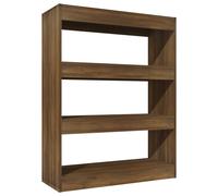 vidaXL Bibliothèque/Cloison Chêne marron 80x30x103 cm Bois ingénierie