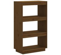 Vidaxl Bibliothèque/Cloison Marron Miel 60x35x103cm Bois De Pin Solide Marron