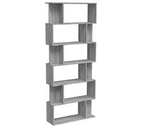 vidaXL Bibliothèque/Cloison Sonoma Gris 80x24x192 cm Bois d'ingénierie