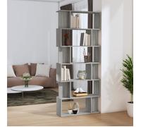 Vidaxl Bibliothèque/Cloison Sonoma Gris 80x24x192 Cm Bois D'ingénierie Marron