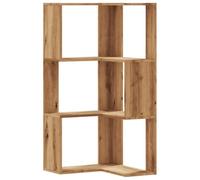 Bibliothèque d angle 3 niveaux chêne artisanal bois ingénierie