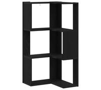 vidaXL Bibliothèque d'angle Chêne Noir 50 x 50 x 102 cm, Étagère contemporaine, bibliotheque d’Angle rectangulaire, déco Tendance, Organisation Pratique à la Maison