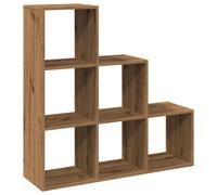 vidaXL Bibliothèque de séparation 3 étages Chêne Artisan 99x29x99 cm