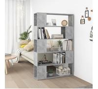 VidaXL Bibliothèque de séparation Gris béton 100x24x155 cm Aggloméré