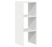 vidaXL Bibliothèque empilable Blanc 30x30x80 cm Bois d'ingénierie, étagère, étagère à Livres, Support de Livre, Armoire de Rangement