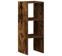 vidaXL Bibliothèque empilable chêne fumé 30x30x80 cm – Bois d'ingénierie, étagère