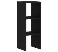 vidaXL Bibliothèque empilable chêne noir 30x30x80 cm Bois d'ingénierie