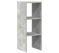 vidaXL Bibliothèque empilable Gris béton 30x30x80 cm Bois d'ingénierie, étagère, étagère à Livres, Support de Livre, Armoire de Rangement