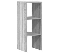 vidaXL Bibliothèque empilable Sonoma Gris 30x30x80 cm Bois d'ingénierie