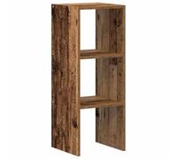 vidaXL Bibliothèque empilable Vieux Bois 30x30x80 cm Bois d'ingénierie, étagère, étagère à Livres, Support de Livre, Armoire de Rangement