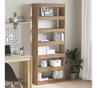 Vidaxl Bibliothèque En Chêne Artisan Chêne Artisan Bois D'ingénierie