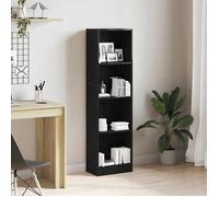vidaXL Bibliothèque en chêne noir 40 x 24 x 143 cm bois d'ingénierie 862453