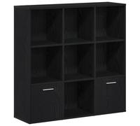 vidaXL Bibliothèque en chêne Noir 98 x 29 x 97,5 cm Bois d'ingénierie