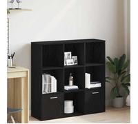 vidaXL Bibliothèque en chêne Noir 98 x 29 x 97,5 cm Bois d'ingénierie
