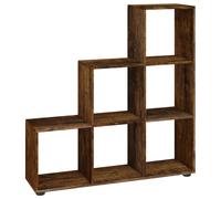 Vidaxl Bibliothèque Escalier Chêne Fumé 107 Cm Bois D'ingénierie Marron