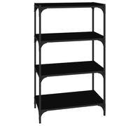 vidaXL Bibliothèque Noir 60x33x100 cm Bois d'ingénierie et Acier