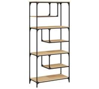 vidaXL Bibliothèque, Étagère à Livres avec Rangement, Meuble à Livres Salon Salle de Séjour Intérieur, Moderne, Chêne Sonoma Bois d'Ingénierie