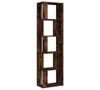 vidaXL Bibliothèque Chêne fumé 45x24x160 cm Bois d'ingénierie