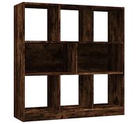 vidaXL Bibliothèque Chêne fumé 97,5x29,5x100 cm Bois d'ingénierie826378 Marron G