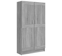 vidaXL Bibliothèque Étagère à Livres Meuble de Rangement Organisateur Salle de Séjour Maison Intérieur Sonoma Gris 82,5x30,5x150 cm Bois d'Ingénierie