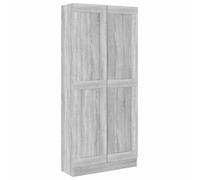 vidaXL Bibliothèque Étagère de Rangement Armoire à Livres Organisateur Meuble de Rangement Intérieur Sonoma Gris 82,5x30,5x185,5 cm Bois d'Ingénierie