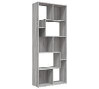 vidaXL Bibliothèque Sonoma gris 67 x 24 x 161 cm Bois d'ingénierie 815502