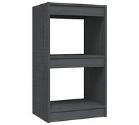 vidaXL Bibliothèque Gris 40x30x71,5 cm Bois de pin massif