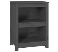 Vidaxl Bibliothèque Gris 50x35x68 Cm Bois De Pin Massif Marron