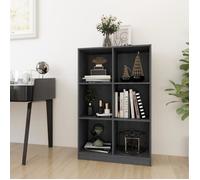 vidaXL Bibliothèque Gris 70x33x110 cm Bois de pin massif