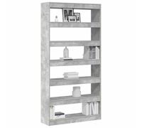 vidaXL Bibliothèque Grise Bois d'ingénierie 100 x 30 x 198 cm Étagère