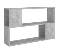 vidaXL Bibliothèque Gris béton 100x24x63 cm Aggloméré