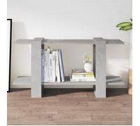 Vidaxl Bibliothèque Gris Béton 100x30x51 Cm Bois D'ingénierie Marron