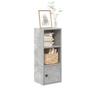 vidaXL Bibliothèque Gris béton 31x24x77 cm Bois d'ingénierie, étagère à Livres, Support de Rangement, Support à Livres, Armoire de Rangement