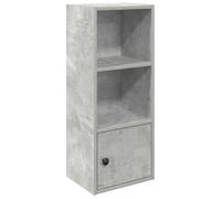 vidaXL Bibliothèque Gris béton 31x24x77 cm Bois d'ingénierie, étagère à Livres, Support de Rangement, Support à Livres, Armoire de Rangement