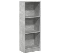 Vidaxl Bibliothèque Gris Béton 40x24x109 Cm Bois D'ingénierie Marron