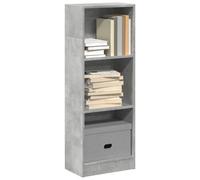 Vidaxl Bibliothèque Gris Béton 40x24x109 Cm Bois D'ingénierie Marron
