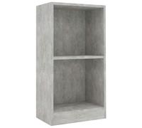 vidaXL Bibliothèque Gris béton 40x24x75 cm Bois d'ingénierie 800823