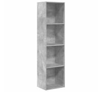 vidaXL Bibliothèque – Bois d'ingénierie – Gris béton 40x30x152 cm