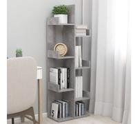 Vidaxl Bibliothèque Gris Béton 48x25,5x140 Cm Bois D'Ingénierie