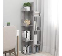 Bibliothèque Gris béton 48x25,5x140 cm Bois d'ingénierie Gris béton G