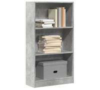 Vidaxl Bibliothèque Gris Béton 60x24x109 Cm Bois D'ingénierie Marron