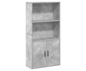 vidaXL Bibliothèque Gris béton 60x24x120 cm Bois d'ingénierie